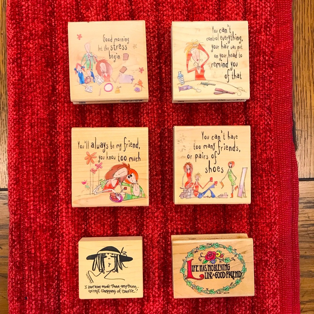 Girlfriend Rubber Stamps Total # 6